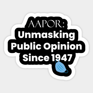 AAPOR 2022 Conference Logo - White Sticker